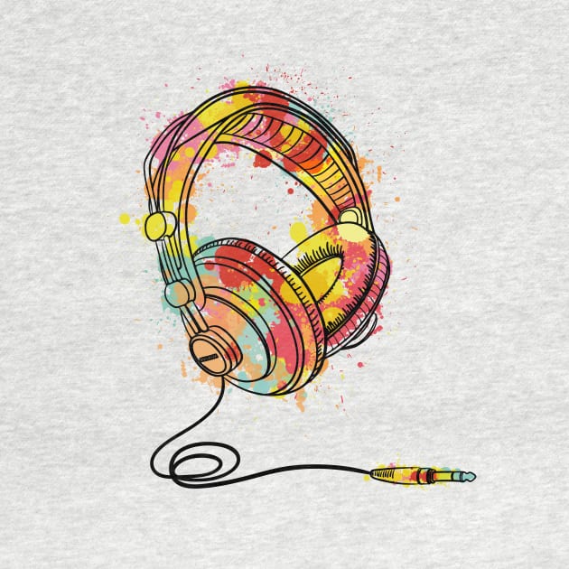 Colour Splash Headphones by Digster